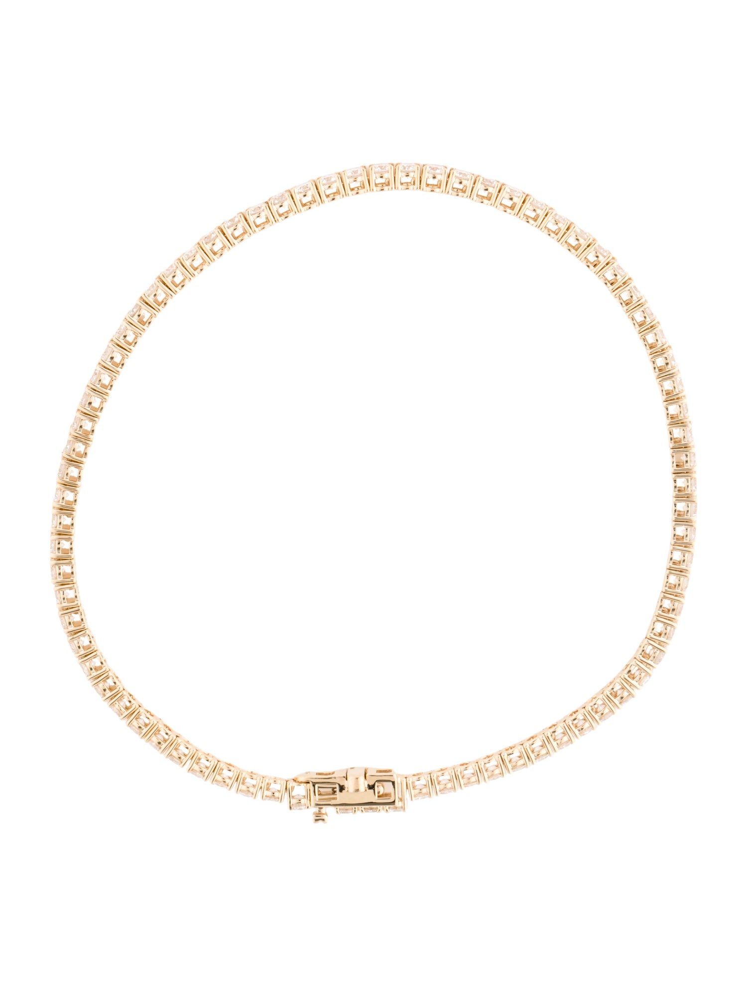Bracelet 14K 3.89ctw Lab-Grown Diamond Tennis Bracelet